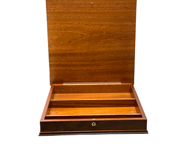 Luxury Italian Walnut Lid Chess Cabinet - Official Staunton™ 