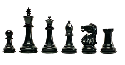 1972 Boxwood and Black English Chess Pieces - Official Staunton™ 