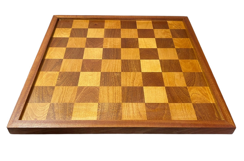 Antique Reproduction Mahogany Framed Chess Board