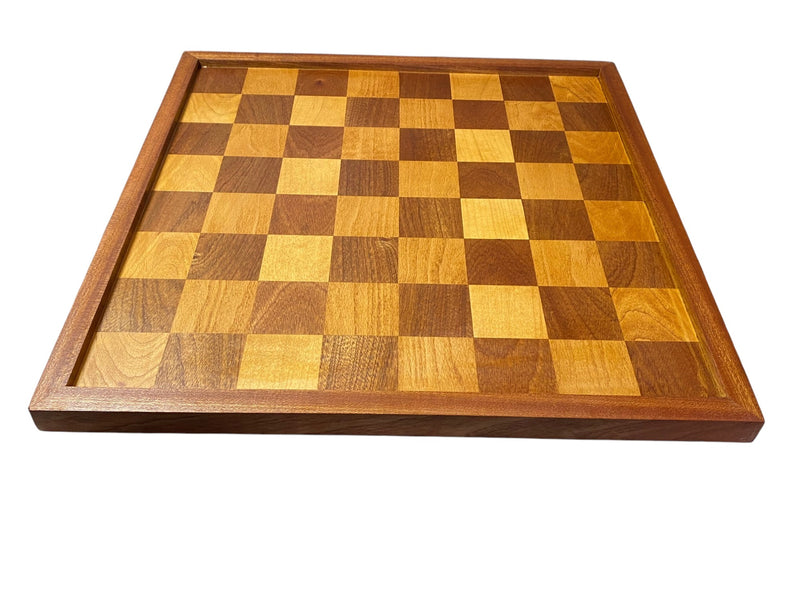 Antique Reproduction Mahogany Framed Chess Board