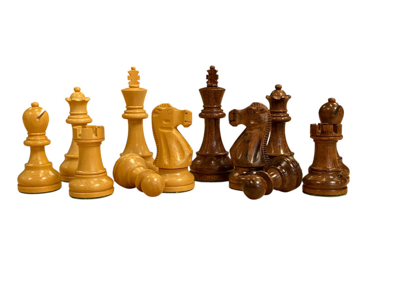 Deluxe Staunton Acacia Chess Pieces – 3.75-Inch King