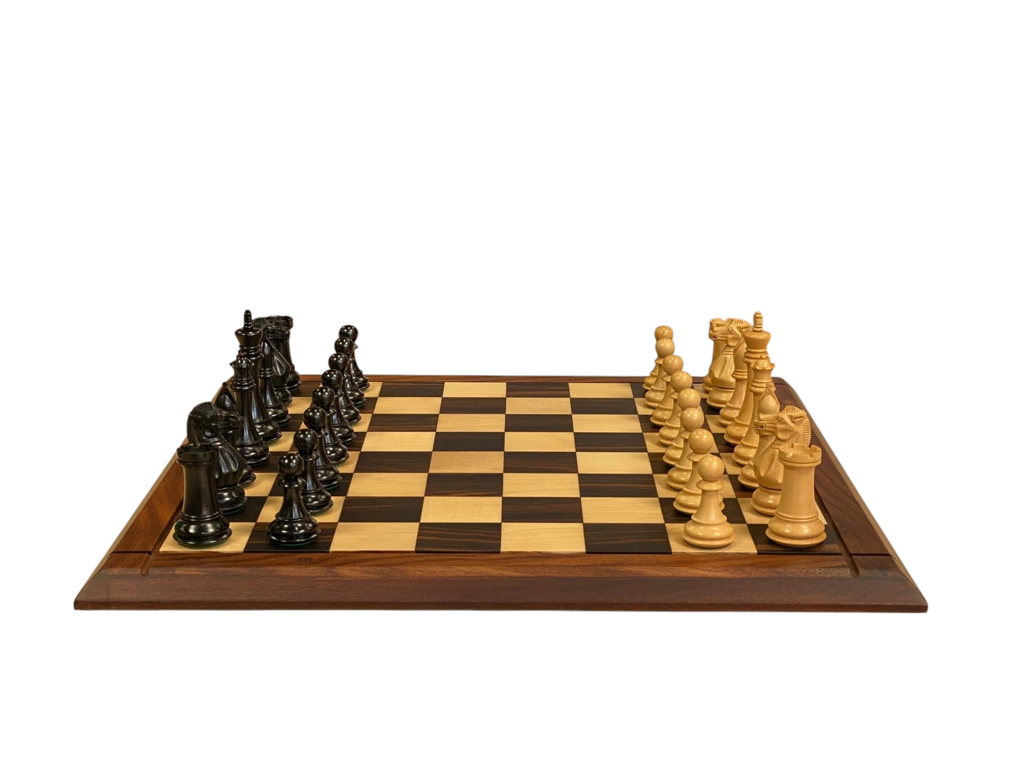 Championship Staunton Ebony Chess Set with 21-Inch Luxury Ebony Rosewood Board