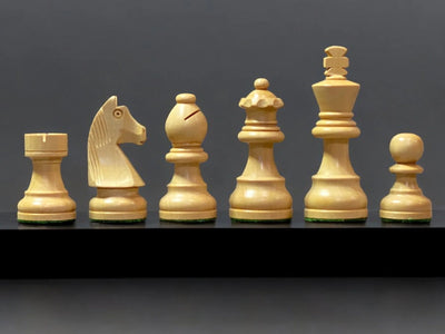 15.75” Classic Ebonised Mahogany Chess Set & Box