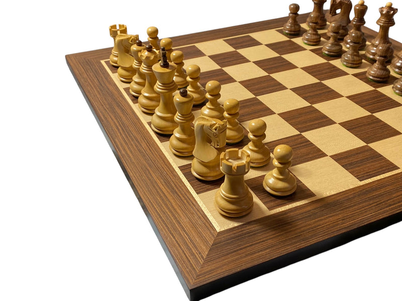 Russian Acacia Chess Pieces 15.75" Wenge Chessboard