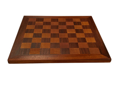 Leuchars Cooke 1849 Reproduction Chess Set with Antiqued 21-Inch Chessboard - Slide Lid Box