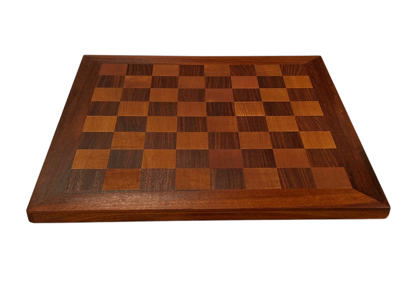 Leuchars Cooke 1849 Reproduction Chess Set with Antiqued 21-Inch Chessboard - Slide Lid Box
