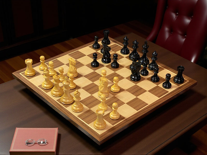 Elite Black Competition Pro 15.75" Walnut Board & Slide Lid Box