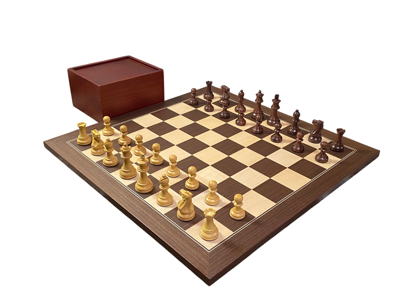 Spirit Rosewood Anjan Wenge Chess Set -Slide Box