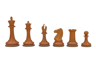 Antique Harrwitz Chessmen and Mahogany Deluxe Box