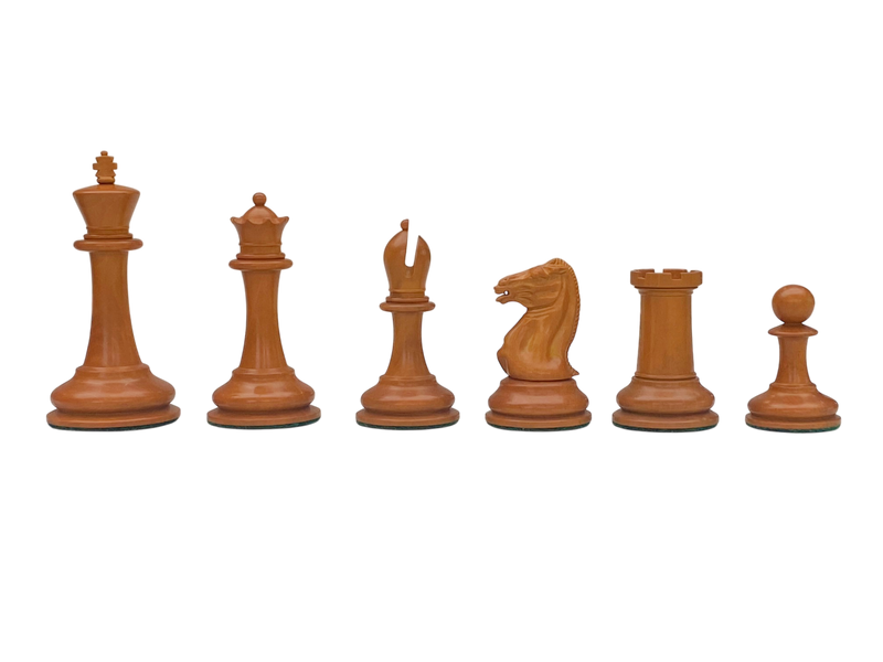 Antique Harrwitz Chessmen and Mahogany Deluxe Box