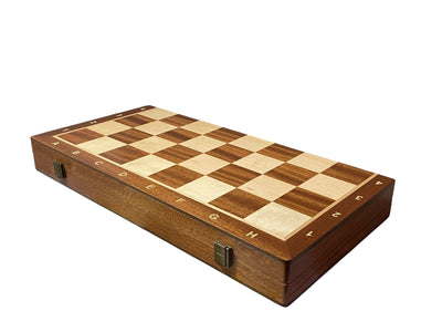 20 Inch Tournament Folding Mahogany Maple Chess Set