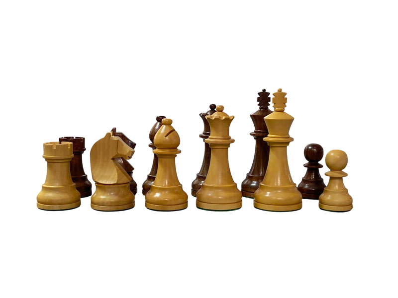 CMI- Design Acacia Mahogany Deluxe Combination Chess Set