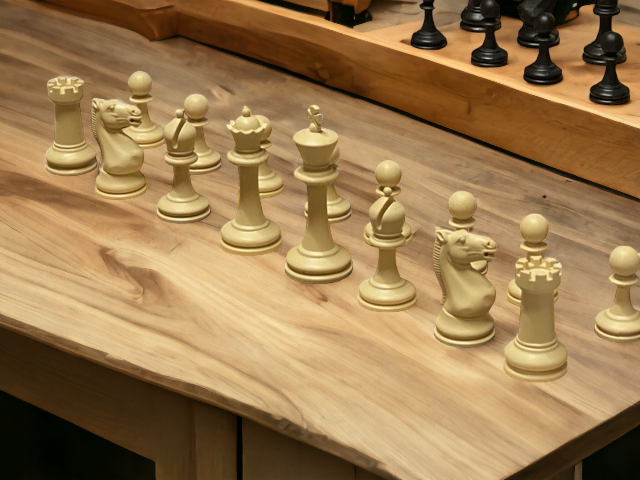 Tournament Wenge Board, Plastic Chess Pieces, Carryall & Drawstring Bag - Official Staunton™ 
