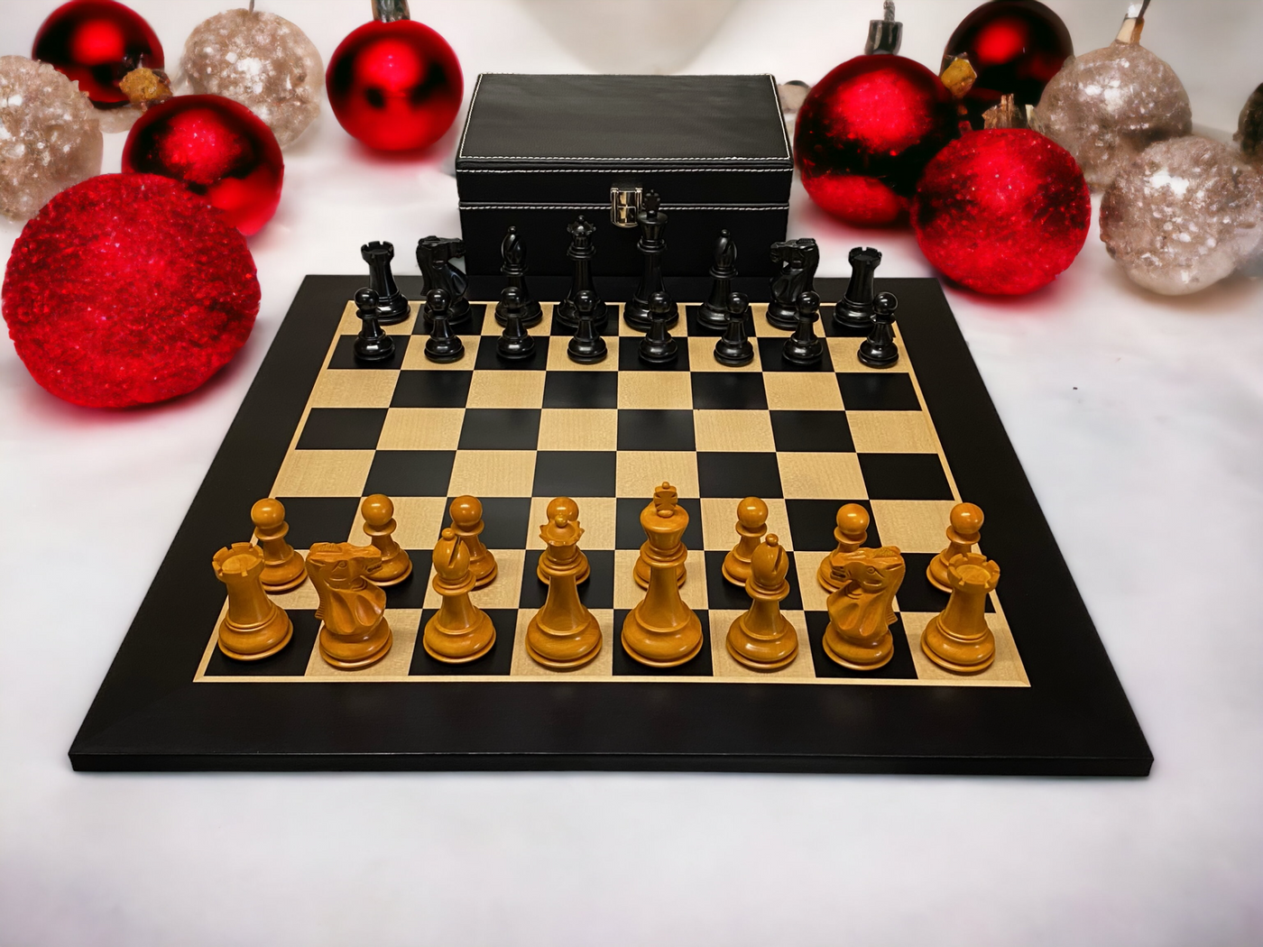 Antique 72 English Anegre Chess Combination - Official Staunton™ 