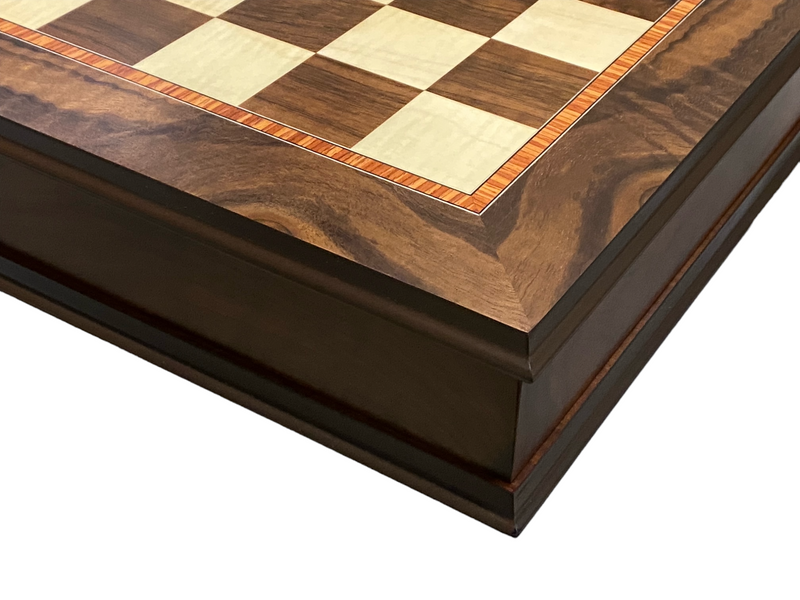 Luxury Italian Walnut Lid Chess Cabinet - Official Staunton™ 