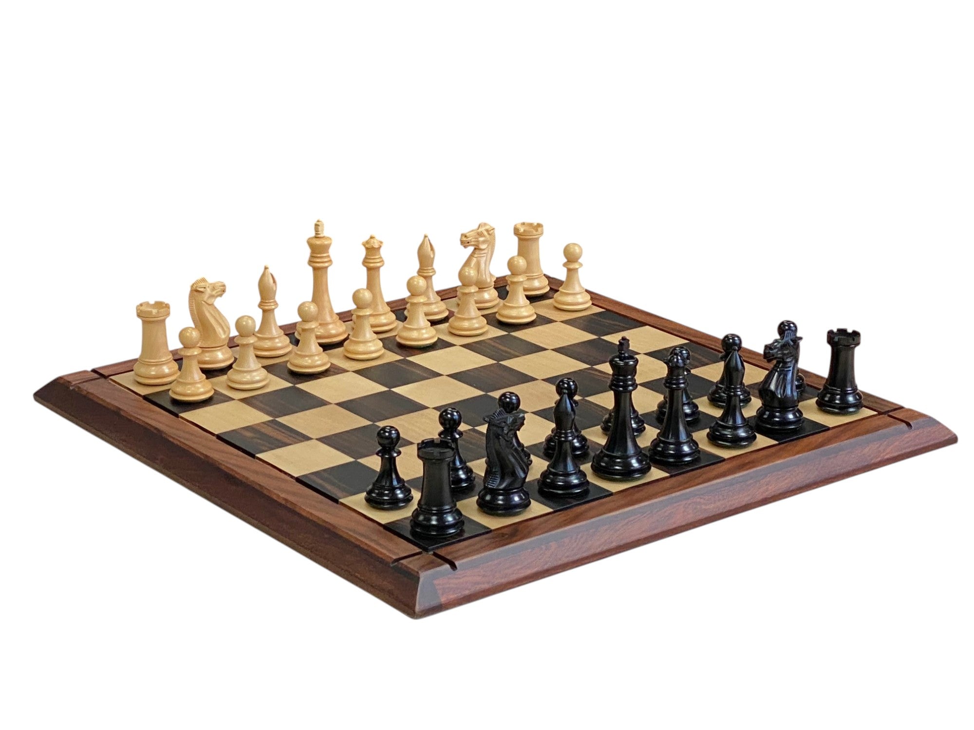 Championship Staunton Ebony Chess Set with 21-Inch Luxury Ebony Rosewood Board