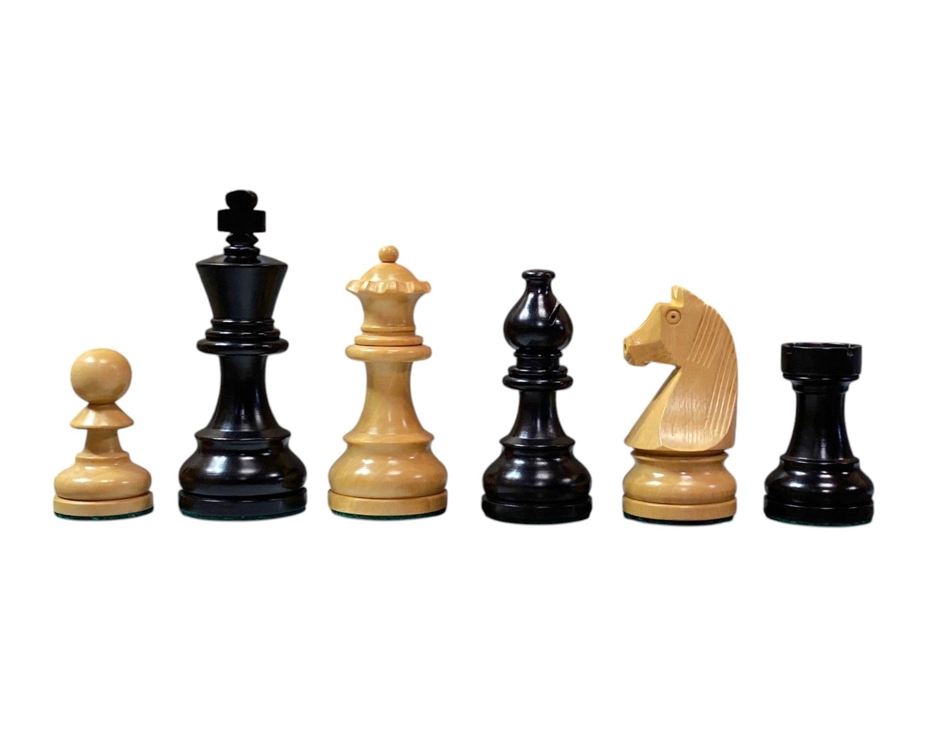 3.75" Classic Ebonised Chess Pieces