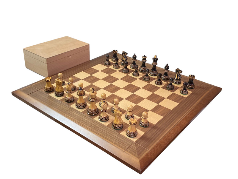 Artistic Parker Walnut Bevel Chess Board