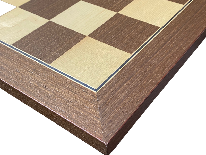 52cm Ebony Wenge and Maple Deluxe Chessboard