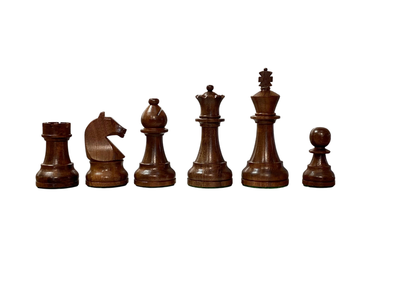 CMI- Design Acacia Mahogany Deluxe Combination Chess Set