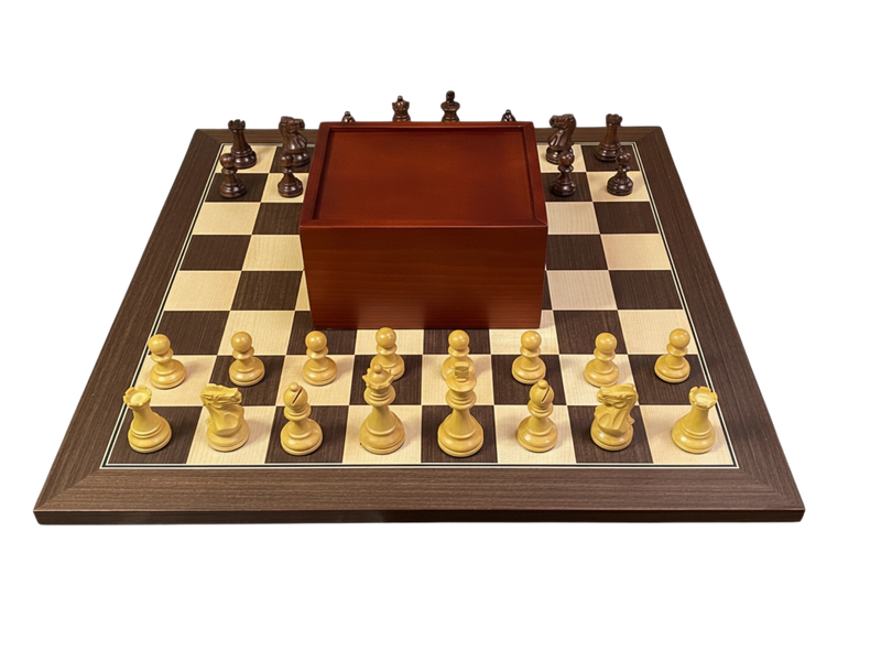 Spirit Rosewood Anjan Wenge Chess Set -Slide Box