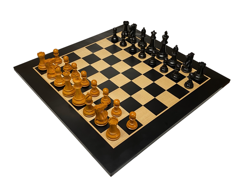 Antique 72 English Anegre Chess Combination - Official Staunton™ 