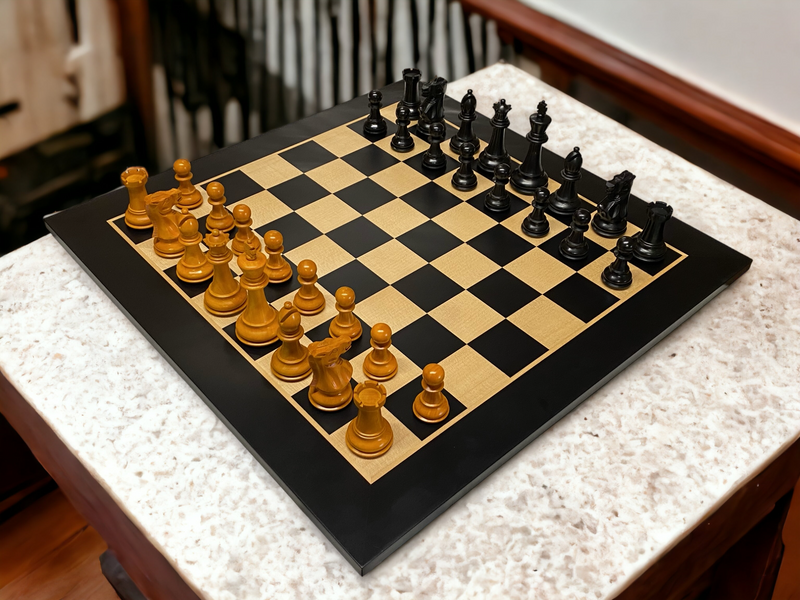 Antique 72 English Anegre Chess Combination - Official Staunton™ 