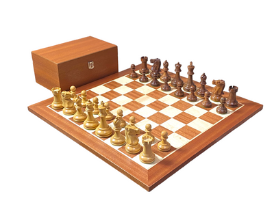 Fischer Acacia Mahogany Chess Set - Official Staunton™ 