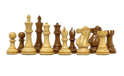 Collectors Series Acacia & Boxwood Chess Pieces - Official Staunton™ 