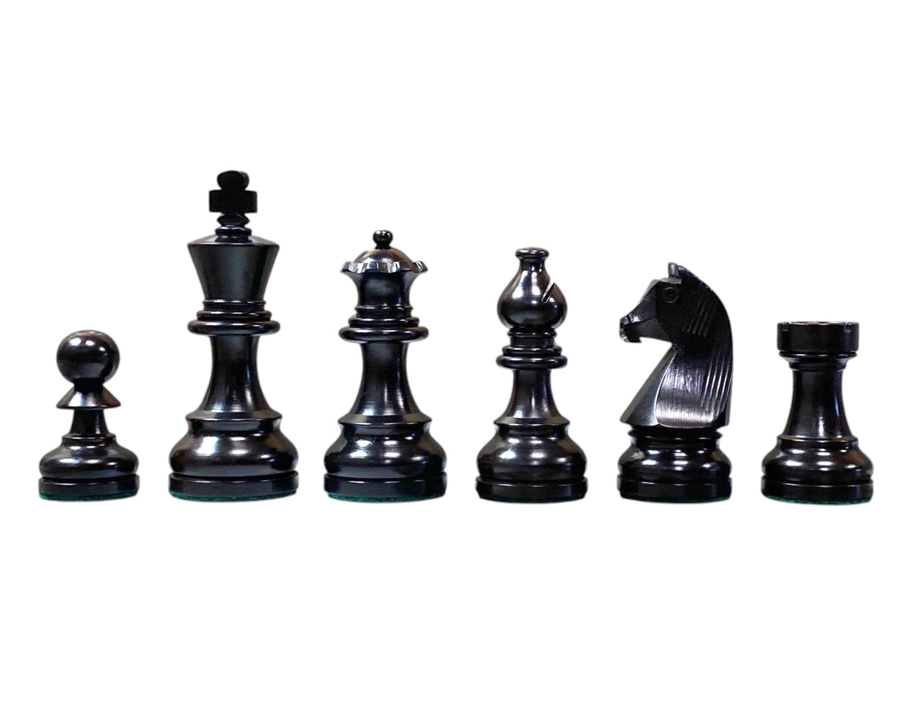 3.75" Classic Ebonised Chess Pieces