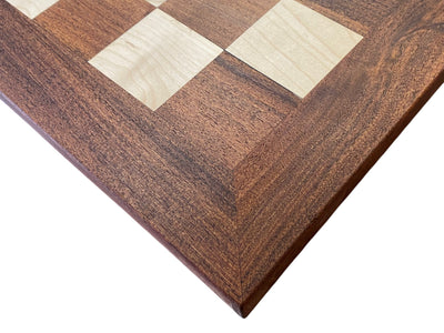 21-Inch Solid Acacia & Maple Chessboard – Handcrafted Inlaid Wood