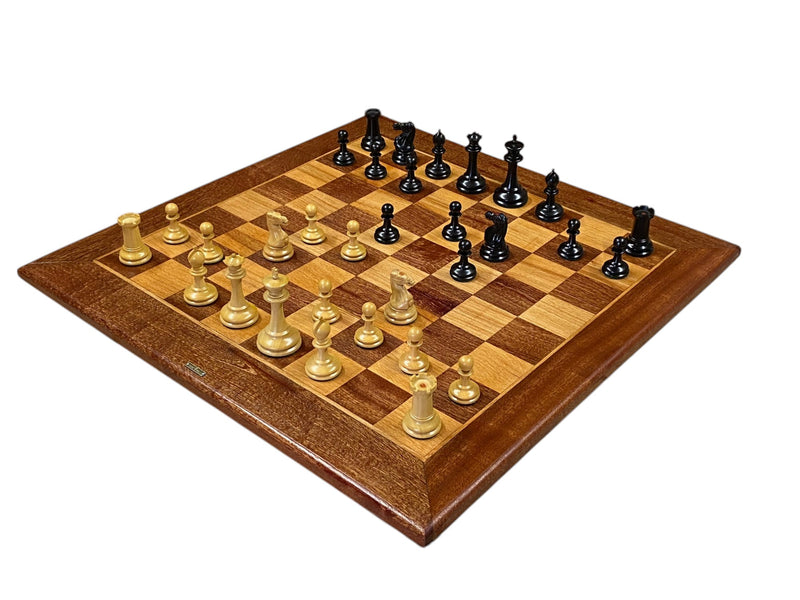 1862 Staunton Chessmen, Mahogany Antique Style Board and Hinged Box