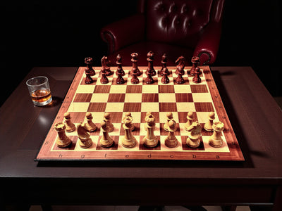 World Chess Style ABS Chessmen and Card Folding Board