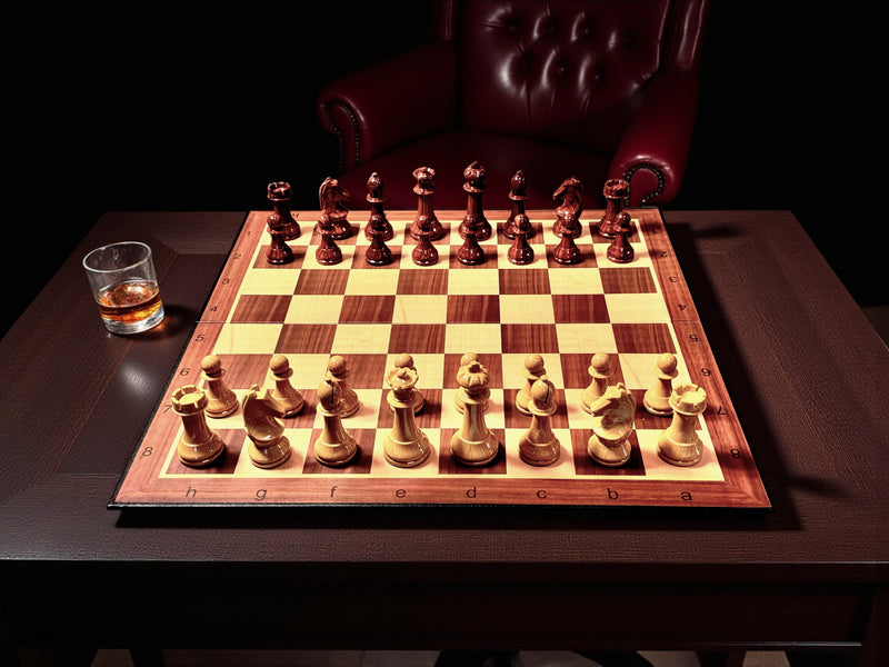 World Chess Style ABS Chessmen and Card Folding Board