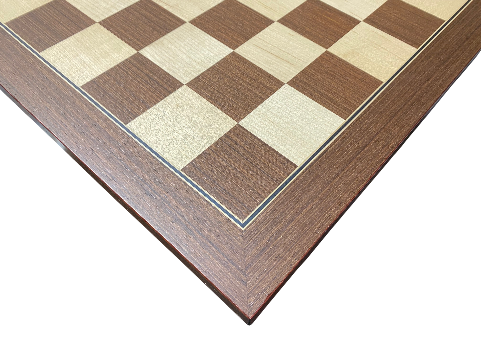 52cm Ebony Wenge and Maple Deluxe Chessboard