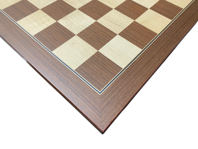 52cm Ebony Wenge and Maple Deluxe Chessboard