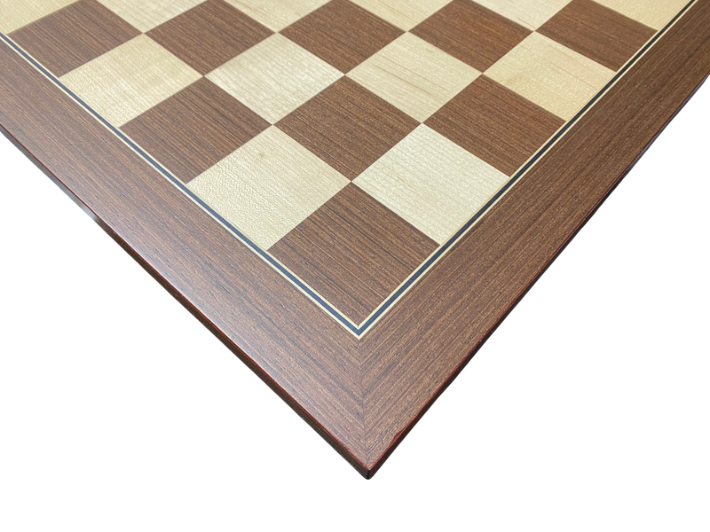 52cm Ebony Wenge and Maple Deluxe Chessboard