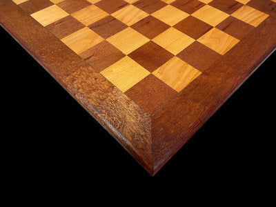 21 Inch Handcrafted Rustic Wooden Chessboard – Aged & Distressed Finish