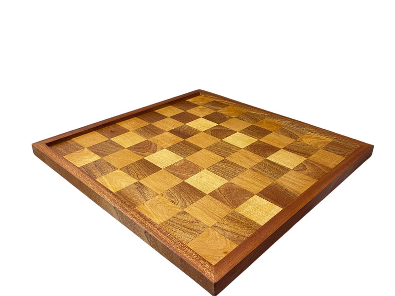 Antique Reproduction Mahogany Framed Chess Board