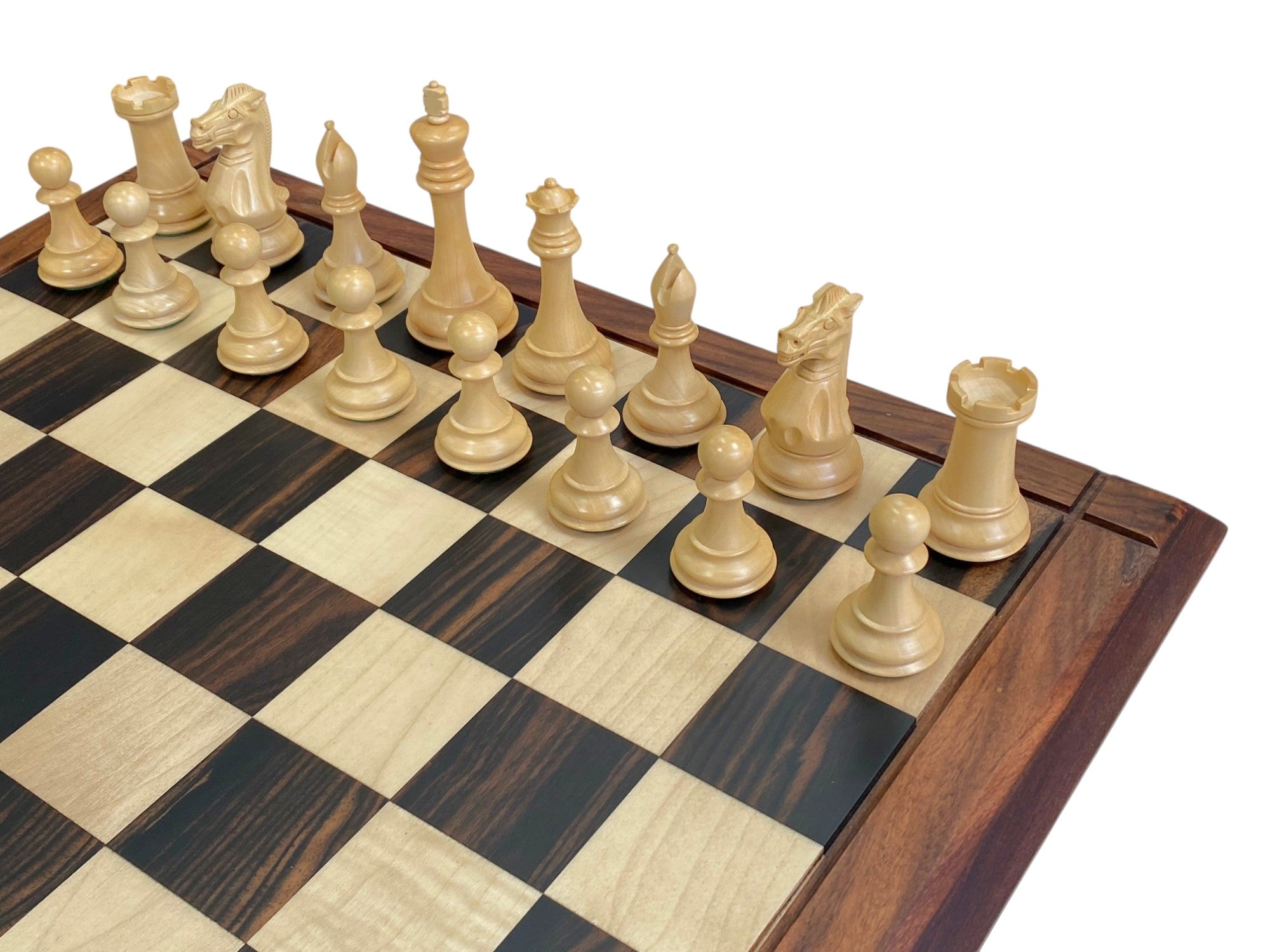Championship Staunton Ebony Chess Set with 21-Inch Luxury Ebony Rosewood Board