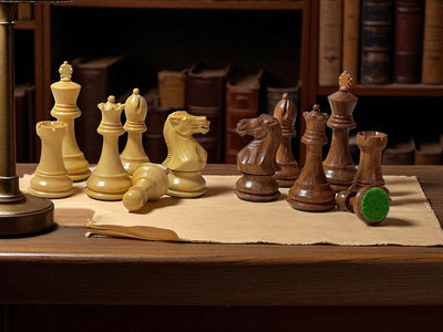 Stallion Acacia and Boxwood Staunton Chess Pieces