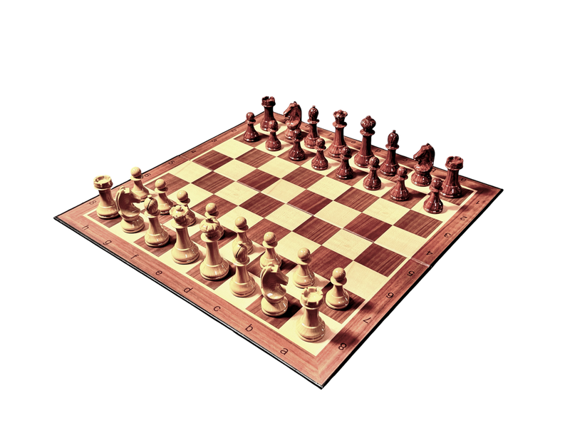 World Chess Style ABS Chessmen and Card Folding Board