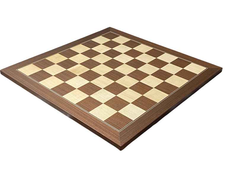52cm Ebony Wenge and Maple Deluxe Chessboard