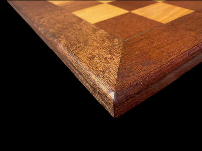 21 Inch Handcrafted Rustic Wooden Chessboard – Aged & Distressed Finish