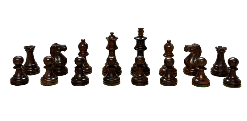 3" Spirit Rosewood Chess Pieces 15.75" Walnut Board & Deluxe Mahogany Box - Official Staunton™ 