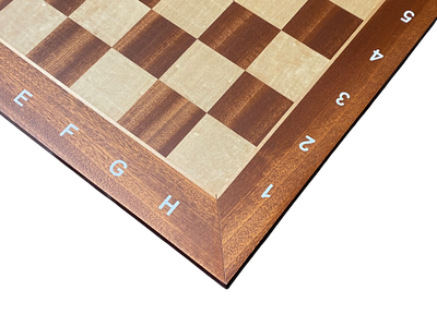 Grandmaster Full Sized Pieces & 20" Algebraic Mahogany Board -Slide Box