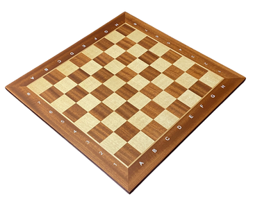 15.75" Acacia Classic Agebraic Mahogany Chess Set & Slide Lid Box