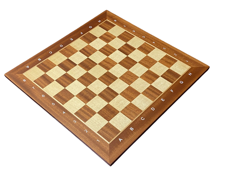 15.75" Acacia Classic Agebraic Mahogany Chess Set & Slide Lid Box