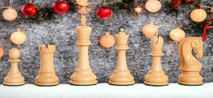 Leningrad Ebonised Mahogany Chess Set - Official Staunton™ 