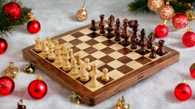 14 Inch Folding Magnetic Chess Set - Official Staunton™ 